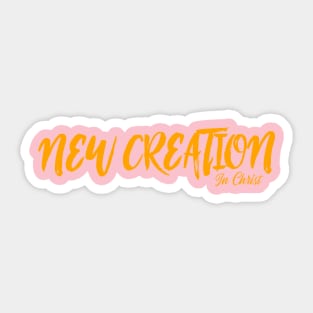 New creation tee Sticker